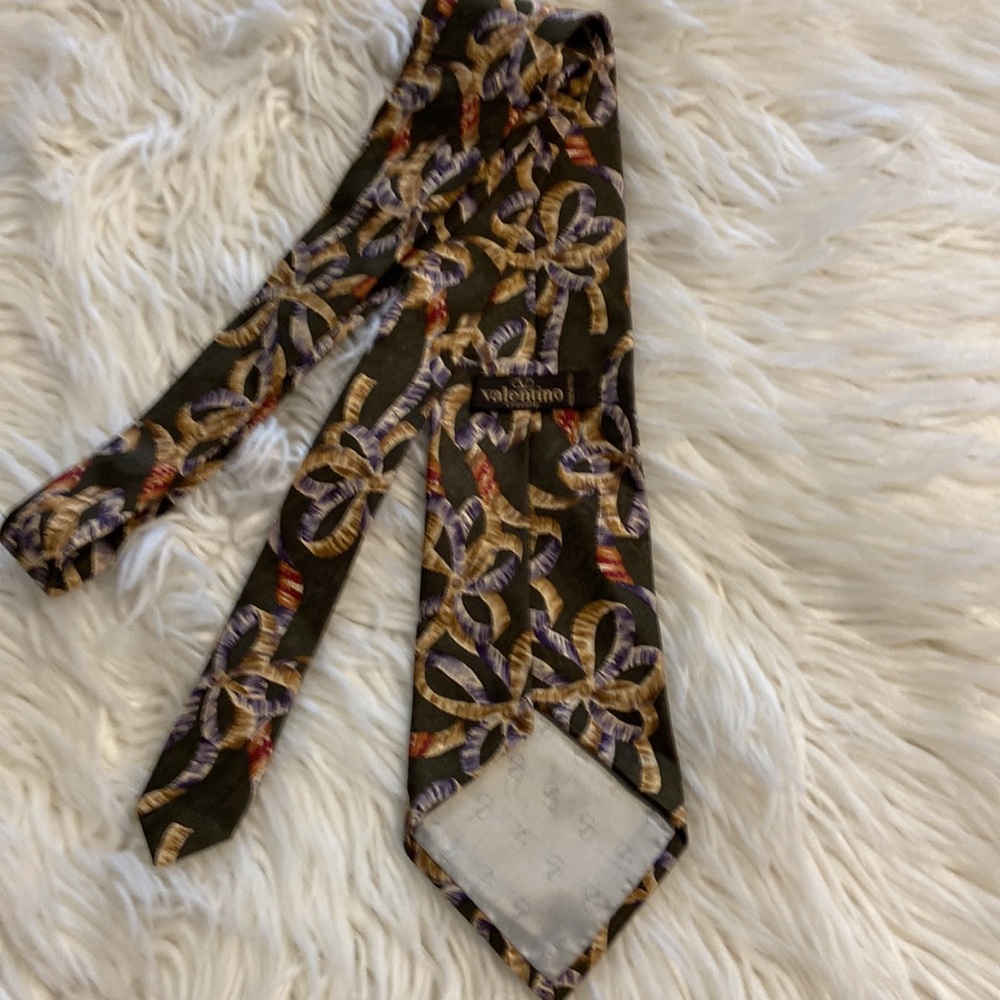 Vintage Valentino Man Tie excellent condition 100% silk made in Italy - Picture 4 of 9